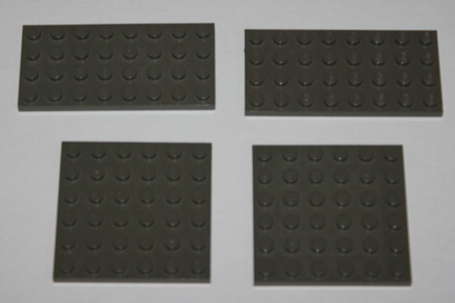 Lego dark gray plate - dark, 2