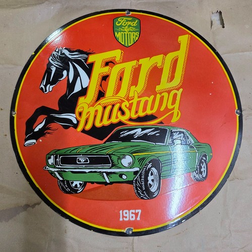 Ford mustang porcelaine - ford,