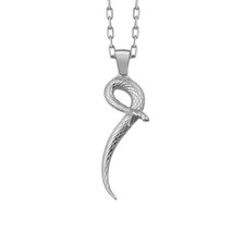 Pendentif serpent en collier