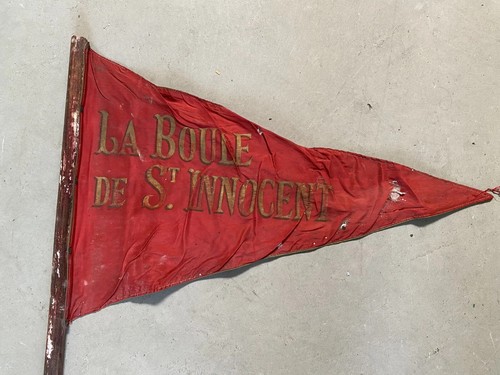 Ancien drapeau tissu petanque - tissu,