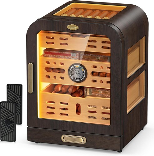 Cigar humidor side - side, windows