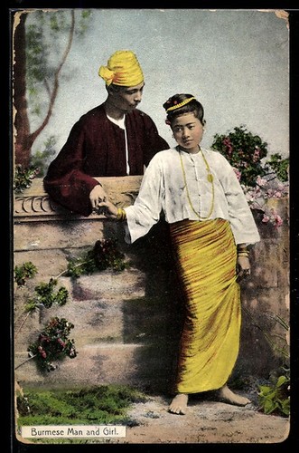 Carte postale homme - et, fille
