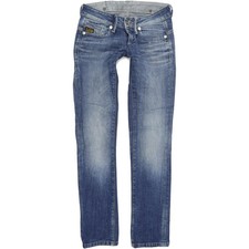 G-Star   Femme Bleu Straight Regular Stretch Jeans W26 L32 (64987)