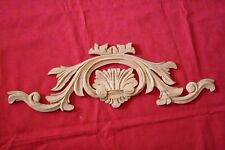 FRONTON EN BOIS BRUT SCULPTE POUR DÉCORATION 