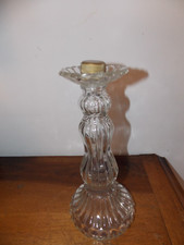 ANCIEN Flacon de Parfum Forme BOUGEOIR en VERRE ROGER & GALLET
