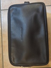 trousse de toilette homme longchamp cuir noir trés bon état