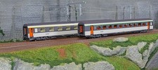 Piko 97309 Set 2 voitures voyageurs Corail VU, 1ère classe, 2ème classe, SNCF