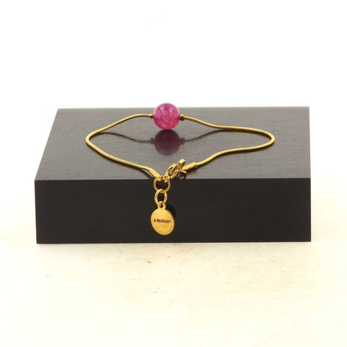 Bracelet acier doré - en,