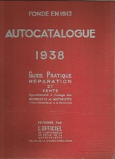RARE MANUEL AUTOCATALOGUE 1938