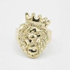 Bague Lion Texturé Avec