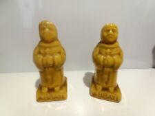 2ancienne salière de table moine Joseph Abbaye de la Colle faïence milieu XX ème