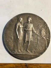 Médaille de Mariage Argent Signée E. Dropsy – Fidélité  Bonheur 奖章 silver