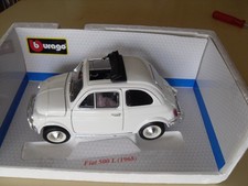 Fiat 500L 1968 1/18 blanche BURAGO 