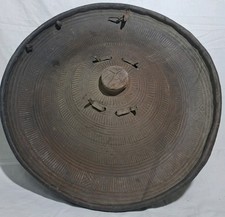 Bouclier Africain Ancien Cuir 19 ème