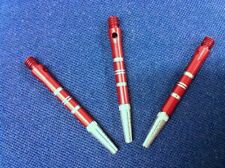 Lot de 3 tiges Shaft spin tournante rouge pour jeu de fléchettes électronique
