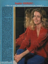 Coupure de presse Clipping 1981 Sophie Barjac   (1 page)