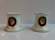 paire d’essuie plume époque Louis Philippe Décors visages à l'antique