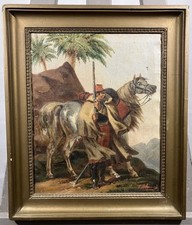 Charles-Emile JOHANNOT (1809-1854) Episode de la campagne d'Egypte Napoléon