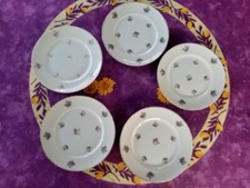 5 Assiettes à Dessert Moulin des Loups Orchies Modèl Savoie Floral Coloré 19,5cm