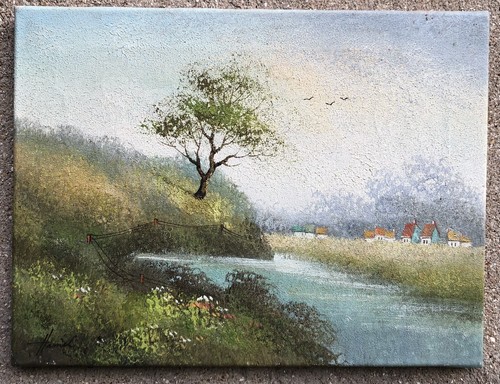Paysage campagne huile sur - campagne,,