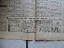 TINTIN / JOURNAL  LE SOIR  NUM 235 / 7  OCT  1941 /TINTIN  CRABE AUX PINCES D OR