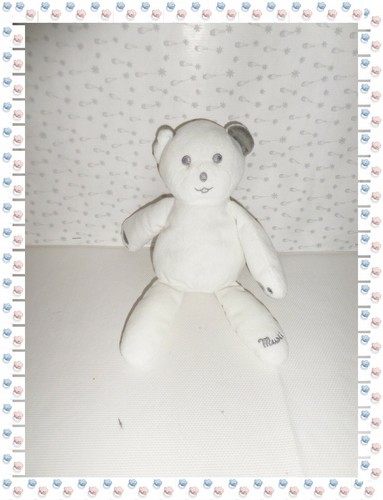 Doudou peluche ours gris - -,