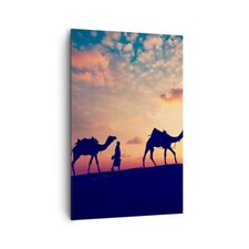 Impression sur Toile 80x120cm Tableaux Image Photo chameau caravane Decoration