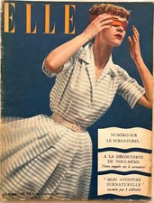 ELLE Magazine n° 292 du 2 Juillet 1951 ancienne revue de mode couture pour Femme