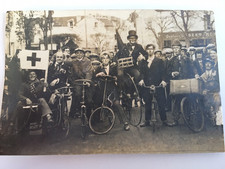PHOTO CLOWN  CIRQUE TRICYCLE VELOCIPEDE  VELO GRAND BI CIRCA 1925 Original