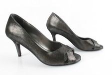 TEXTO Escarpins en Cuir Noir Scintillant T 37 Uk 4 Excellent Etat