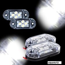 2 x Feux de Gabarit LED Position Avant 12V Blanc Camion Utilitaire Camping-car