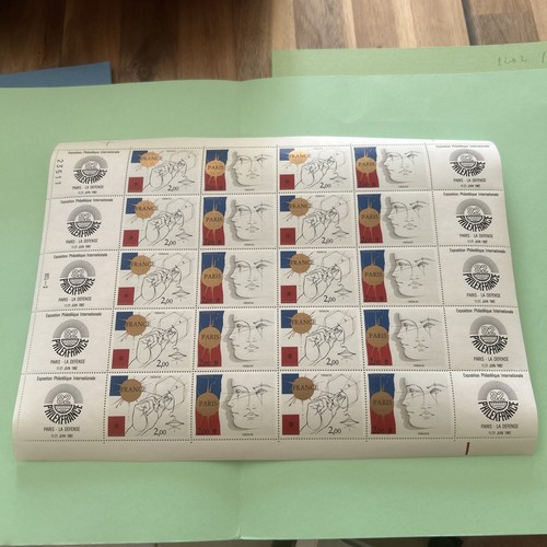 Planche timbres 2142a et - planche,