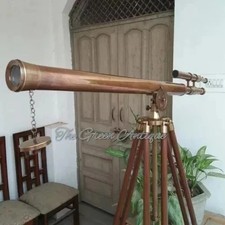 Ancien télescope en laiton