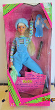 Rare NRFB poupée doll BARBIE Vintage 1997 COOL COLOURS Mèches bleues #20122