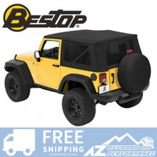 Bestop Toile Remplacer Un Haut Pour 11-18 Jeep Wrangler JK 2DR Tint Windows Noir