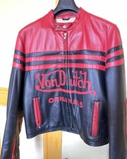 blouson cuir homme von dutch style biker ,remise en main propre uniquement    