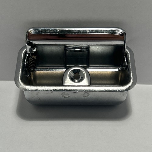 Vintage chrome ashtray hot rod - ashtray,