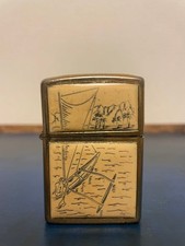 ZIPPO Outrigger Scrimshaw