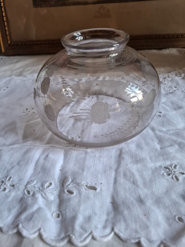 Globe lampe gravé vintage - lampe,