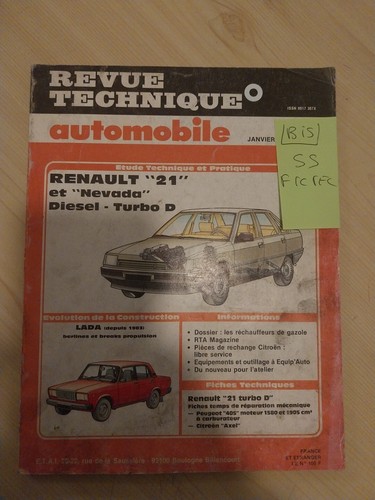 Revue technique renault - renault, 21