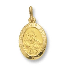 Collier ovale en or jaune
