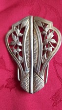BOUCLE de CEINTURE ancienne ART NOUVEAU métal  8cmX6cm
