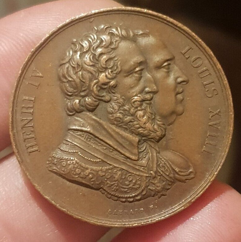 Médaille louis xviii - médaille,