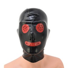 Masque en latex avec yeux et
