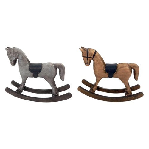 Figurine cheval bascule - de, à