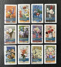 Série " Fleurs " - 12 timbres