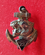 INSIGNE MILITAIRE  - 23 RIC RGT INFANTERIE COLONIALE - PROMODIS H278 - NOIR