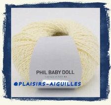 5 PELOTES DE LAINE phil BABY DOLL ZESTE neuves