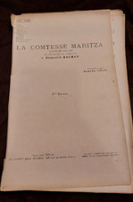 Partition La comtesse Maritza