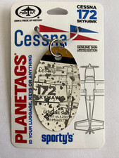 PLANETAGS CESSNA 172 SKYHAWK N4637 COMBO TAG SPORTYS EDITION RARE !!!